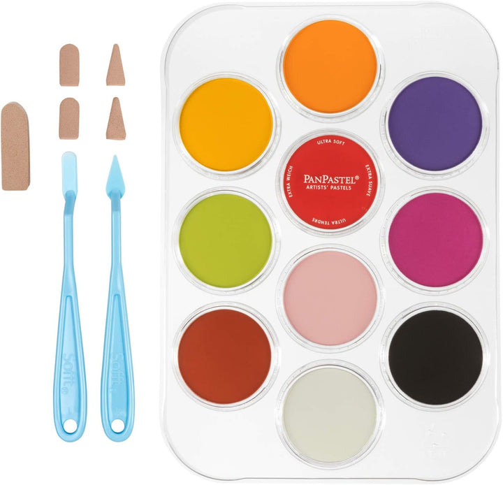 PanPastel 30115 Susan Tierney Cockburn Flower Coloring #1 Ultra Soft Artist Pastell 10 Farben Kit w/