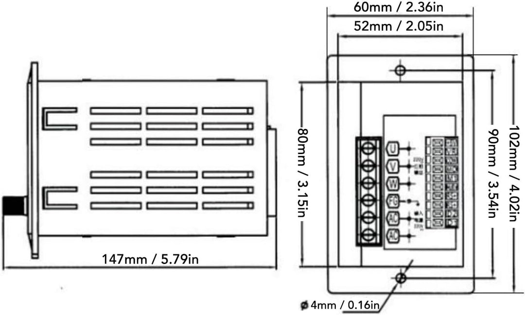 1,1 KW VFD Frequenzumrichter mit Variabler Frequenz, 0,1–400 Hz, Mini-Motor-Frequenzumrichter, 1 PH