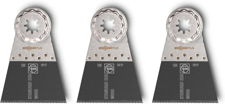 FEIN E-Cut Standard-Sägeblatt, Ve. 3 St., Breite 65 mm, Länge 50 mm, Aufnahme StarlockPlus, Geschrän
