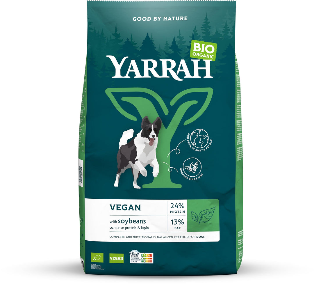 Yarrah - Trockenfutter vegetarisch für Erwachsene Hunde Bio - 2 kg - 4er Pack
