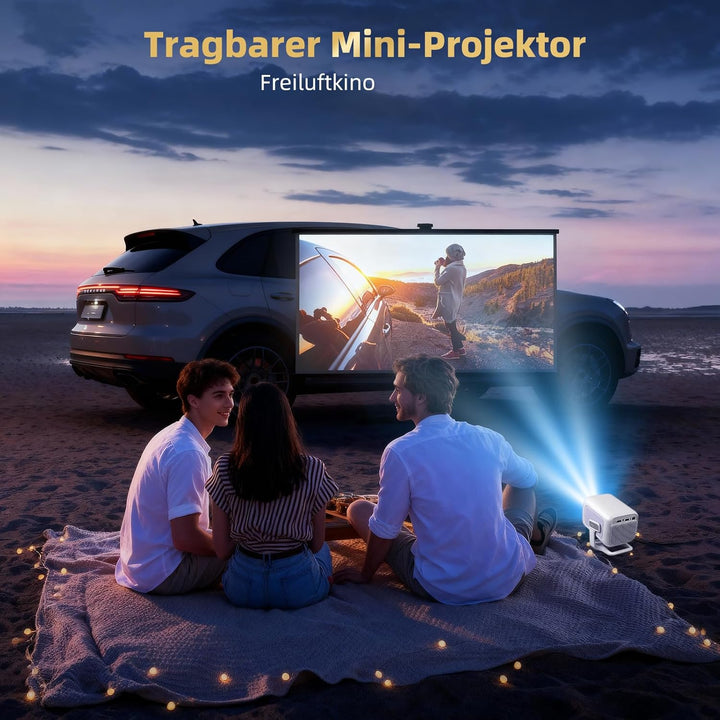 Beamer 4K [Kompatibel mit Netflix | Dolby Audio] 700 ANSI Smart-Projektor für Heimkino, Full HD 1080