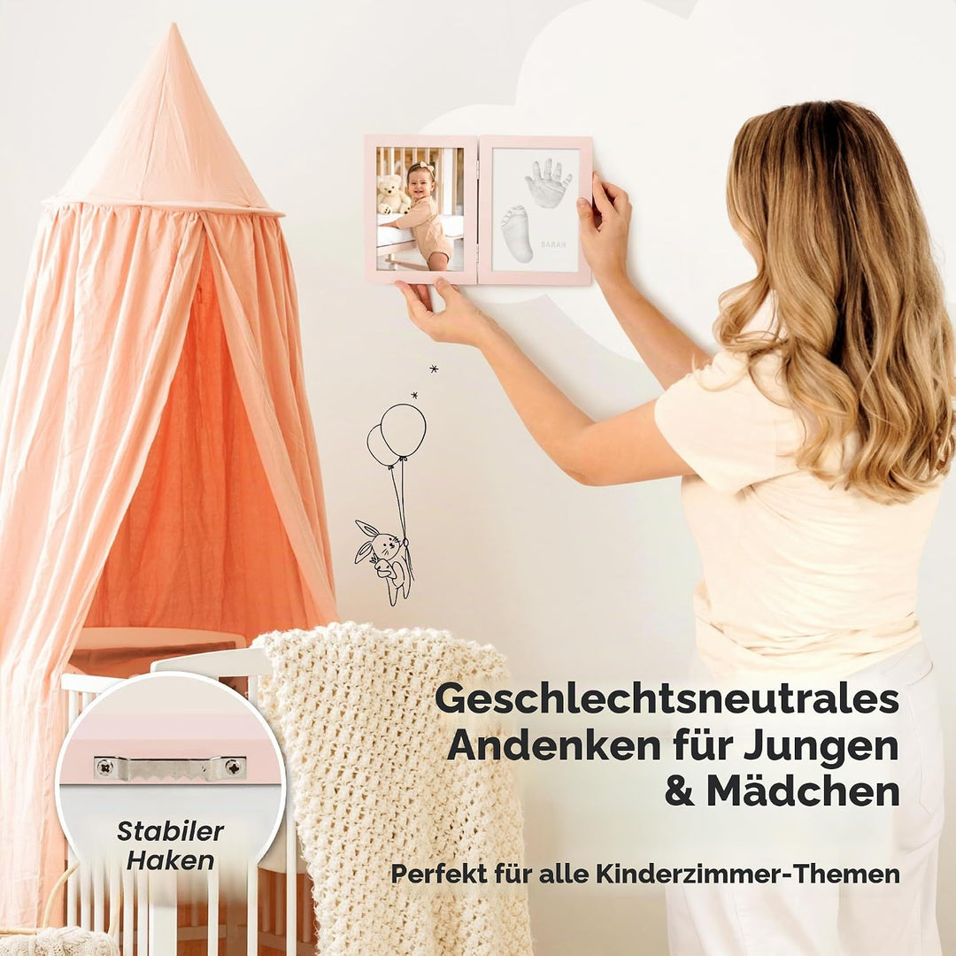 KeaBabies Baby Handabdruck und Fussabdruck Set - Geschenke für Mädchen, Jungen - Personalisierte Fus