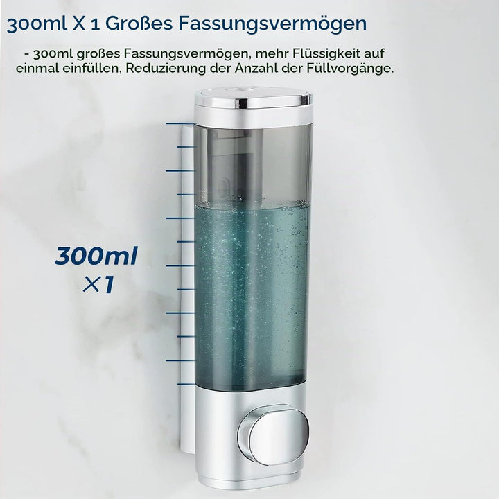 modunful Shampoo Conditioner Dispenser, Shower Dispenser Drill-Free Shampoo Dispenser für Dusche Wan