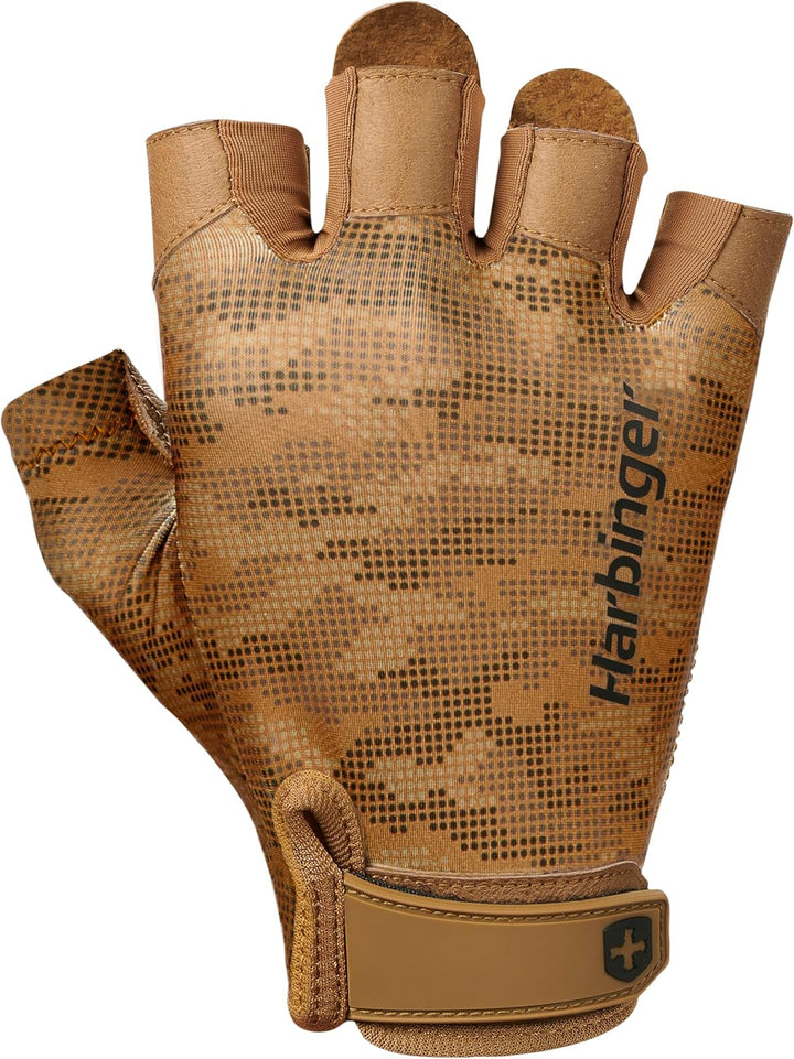 Harbinger Pro Gloves, Lightweight and Flexible Gloves with Enhanced Breathability for Moderate Lifti