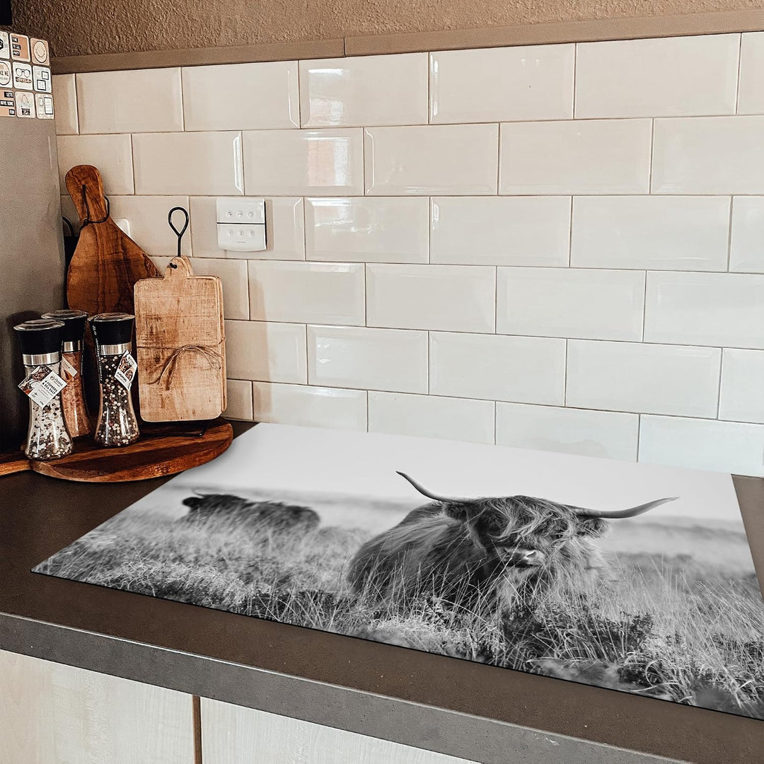 KitchenYeah© Herdabdeckplatte Einteilig Ceranfeld Abdeckplatte Küche Deko Ceranfeldabdeckung Herdabd