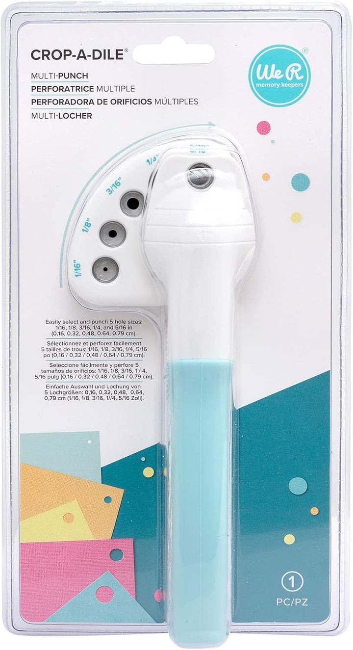 We R Memory Keepers WR660094 Papierlocher, Aqua, Papier, Kunststoff