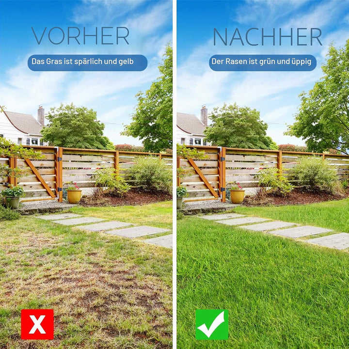BeneLabel Rasenlüfter Spike, Manuell Rasen Belüfter Gardena Aerifiziergabel Gras Rasenspecht Rasenlo