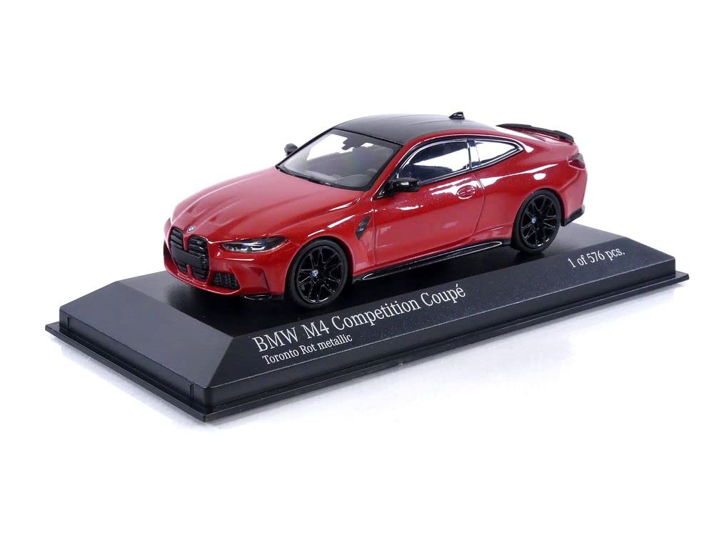 Minichamps 410020121 1:43 BMW M4-2020 - Rot Sammlerstück Miniaturauto, rot