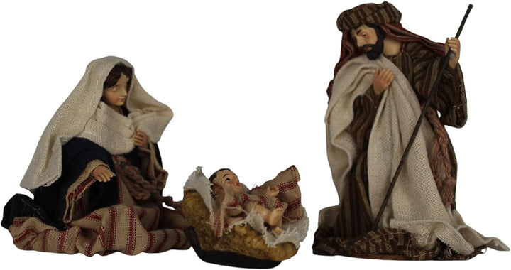 ZICOM Ankleidefigurenset Jerusalem, Krippenfiguren barock ca. 13cm 9-TLG. Polyresin bekleidet