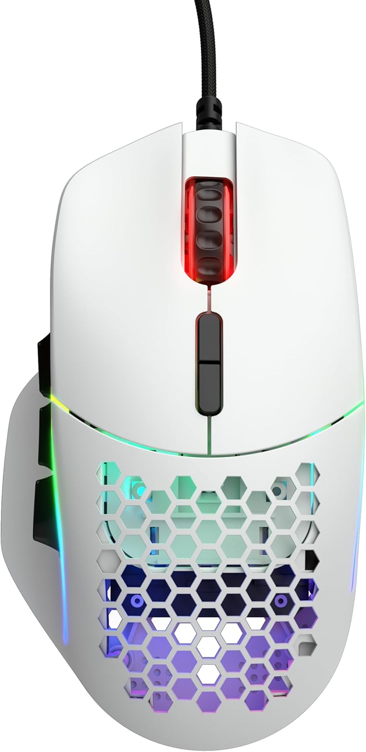 GLORIOUS Gaming Model I Wired Gaming Mouse – superleichte 69 g, 2 tauschbare Tasten, RGB, PTFE-Füsse