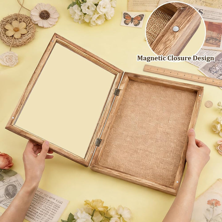 FINGERINSPIRE 2 Stück Schattenbox Rahmen Aus 355x278x56mm Starkem Holzverstärktem Zur Aufbewahrung v