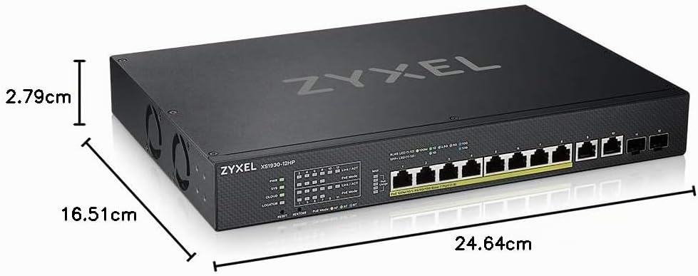 Zyxel NebulaFlex Smart-Managed PoE++ Switch 8 Ports Multi-Gigabit + 2 10G Kupfer- + 2 10G Fiber-Port