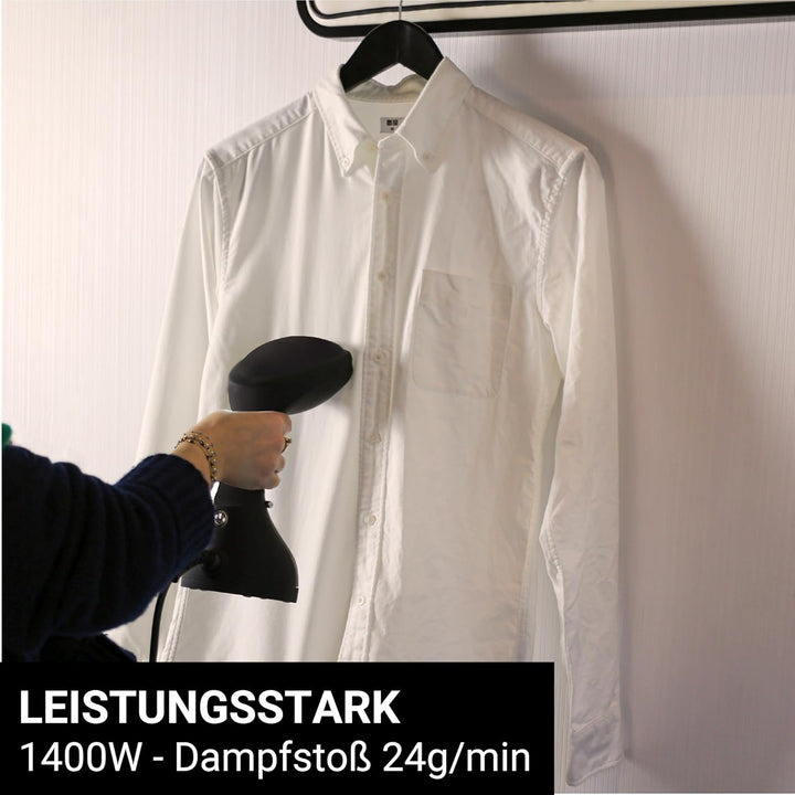 SteamOne - Tragbarer Dampfglätter, 1400 W, 24 g/min – Steamer, Autonomie 11 Minuten (260 ml) – berei