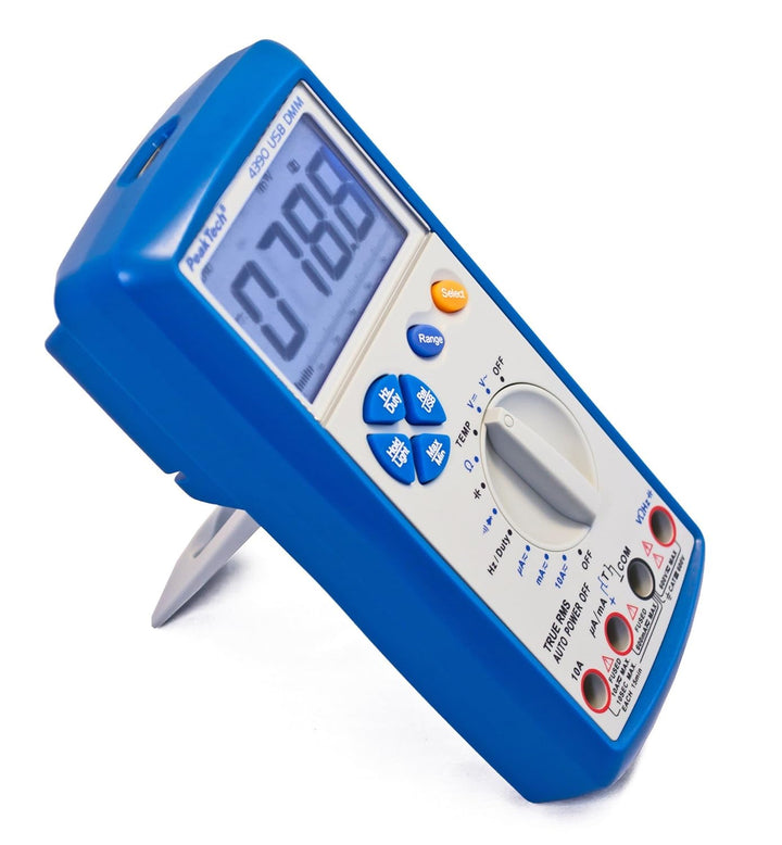 PeakTech True RMS Digital Multimeter 6000 Counts mit USB, Durchgangsprüfer und Autorange - CAT III 6