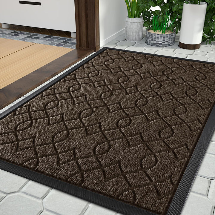 Yimobra Fussmatte Aussen, Waschbar Wetterfest, 92 x 61 cm, Robuste und Wasserabsorbierende, Schmutzr