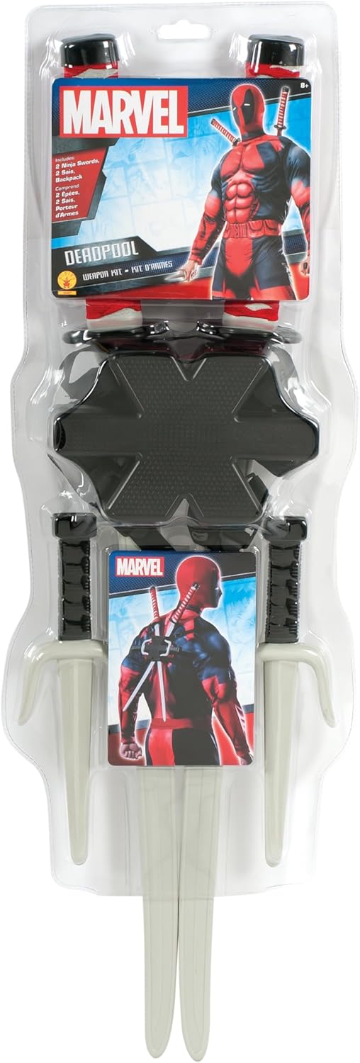 Rubie's 36067 Marvel- Deadpool Heroes Kostümzubehör, Herren, Einzeln, Schwarz, NS, Einzeln