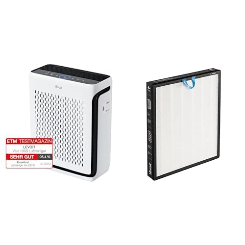 Levoit Luftreiniger Allergiker mit Tiermodus, CADR 243m³/h bis 52㎡, HEPA Luftfilter 99,97% Filtratio