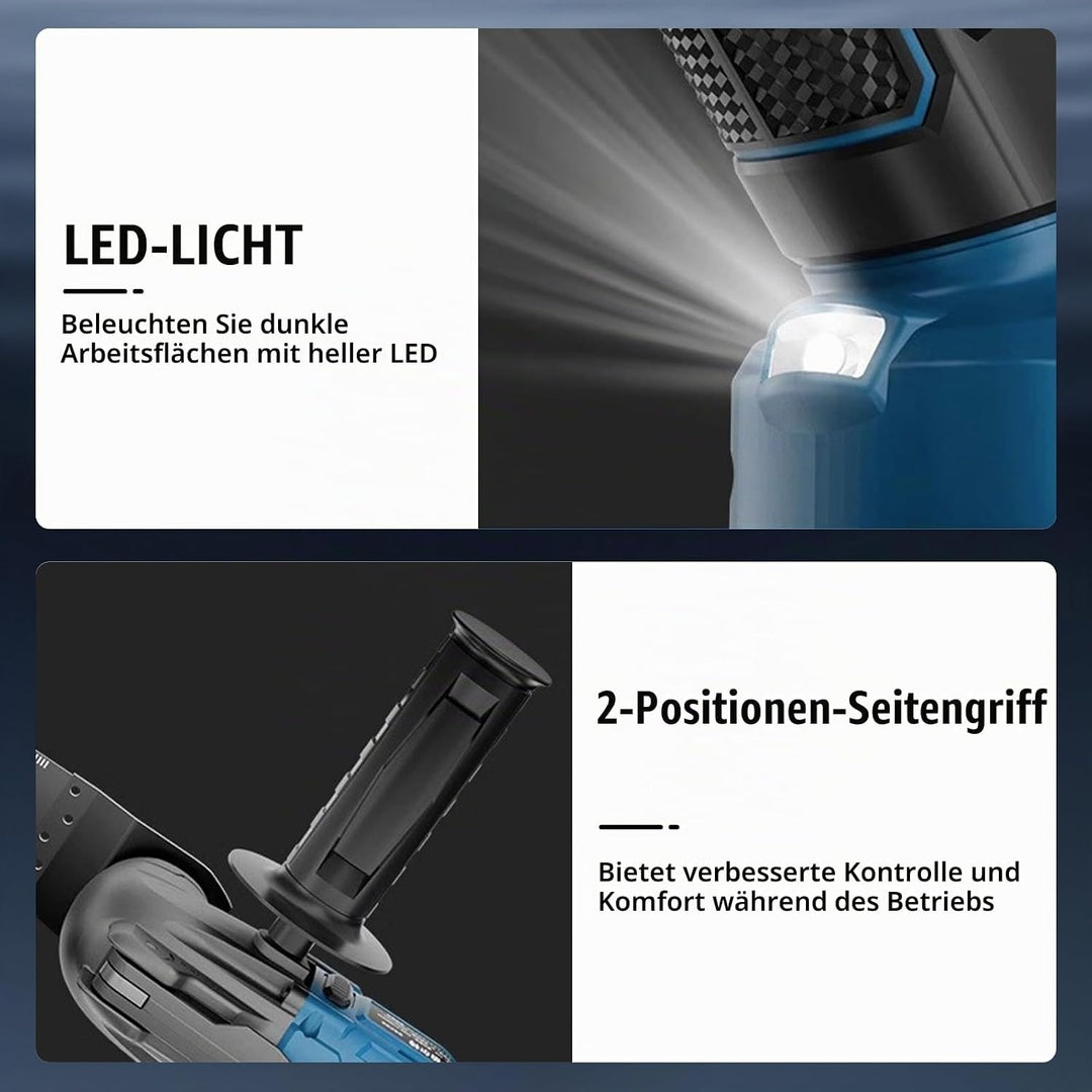 Akku-Multifunktionswerkzeug für Makita Akku 18V Li-Ion – Oszillationswerkzeug mit 23 Zubehör,6 Einst