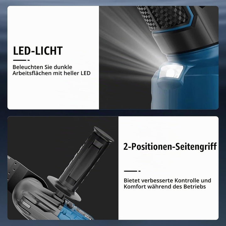 Akku-Multifunktionswerkzeug für Makita Akku 18V Li-Ion – Oszillationswerkzeug mit 23 Zubehör,6 Einst