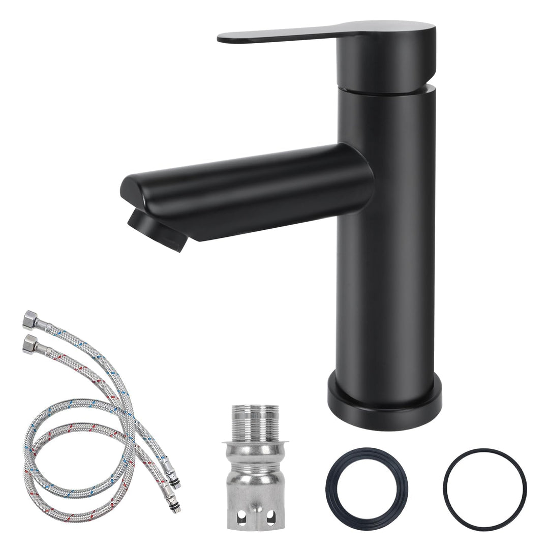 Wasserhahn Bad Waschtischarmatur Schwarz Badarmatur Waschbecken Armaturen Matt Waschtischarmatur Set