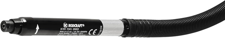 Rodcraft RC7051 Druckluft Stabschleifer für 3 mm Schleifer/Fräser, 40 Watt Leistung, Drehzahl 60000