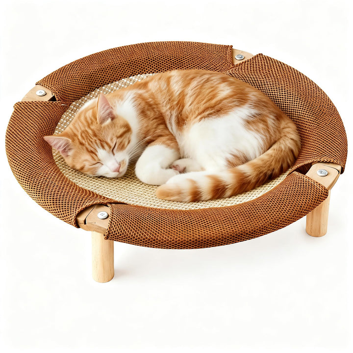 Kratzbrett Katzen,2-in-1 natürliches Jute-Katzenkratz-Kratz-Pad, Katzenliege, Kratzmöbel für alle Ka