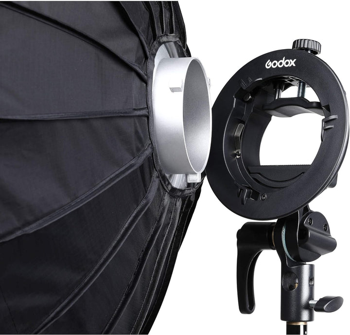 Godox SGUV6060 S2 Bowens-Halterung mit Softbox und Tragetasche-Kit (23,6 x 23,6) Schwarz KSA Version