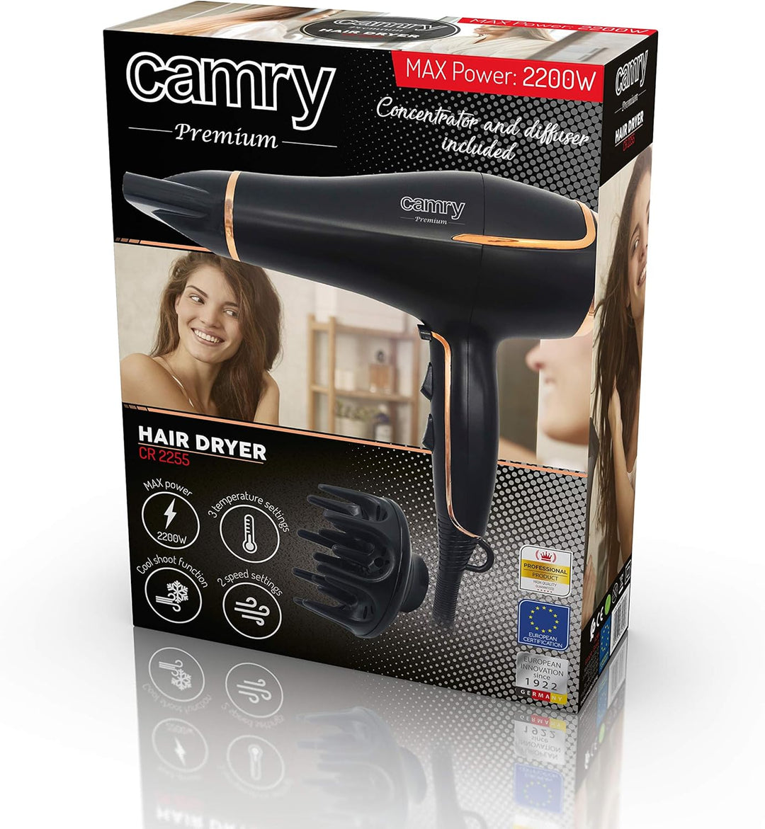 CAMRY haartrockner, Schwarz, Einheitsgrösse
