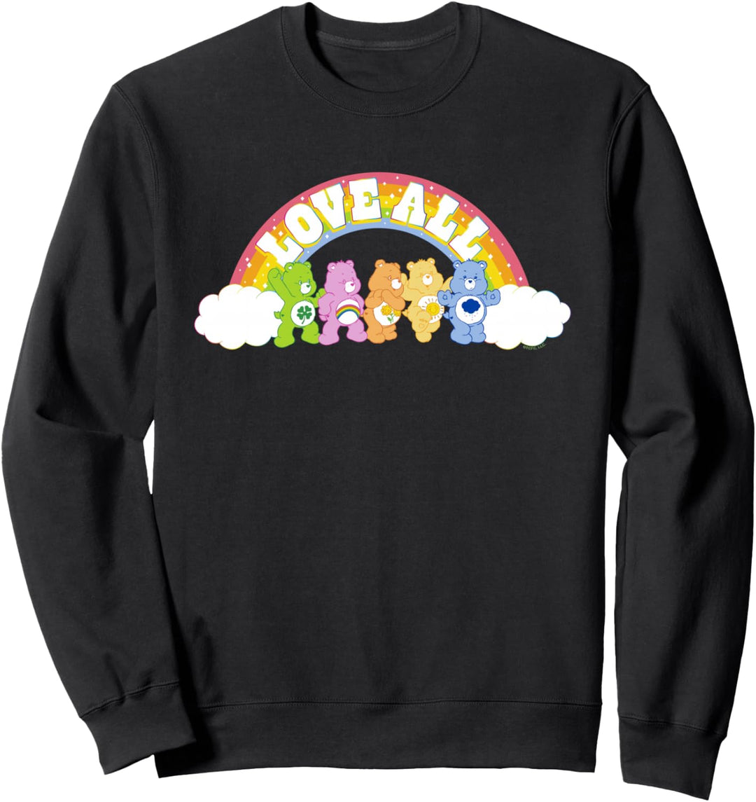 Care Bears Pride Love All Rainbow Good Luck, Cheer, Grumpy Sweatshirt