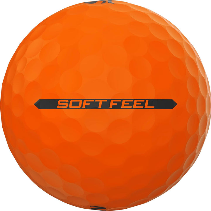 Srixon Soft Feel 12 Brite L Orange/Abendrot im Zickzackmuster (Sunset Chevron), L Orange/Abendrot im
