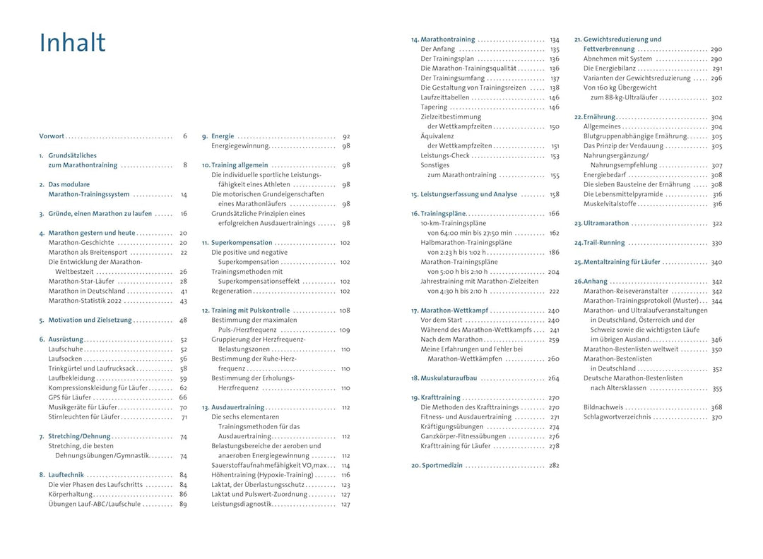 Das grosse Buch vom Marathon: Lauftraining für Marathon, Halbmarathon und 10 km. Mit Trainingsplan f