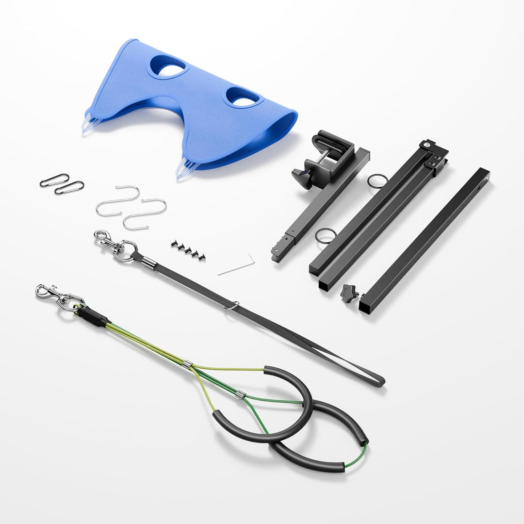 Faltbarer Hundepflegetisch-Arm mit Tischklemme – Höhenverstellbar 66–102 cm, Grooming-Arm mit Hängem