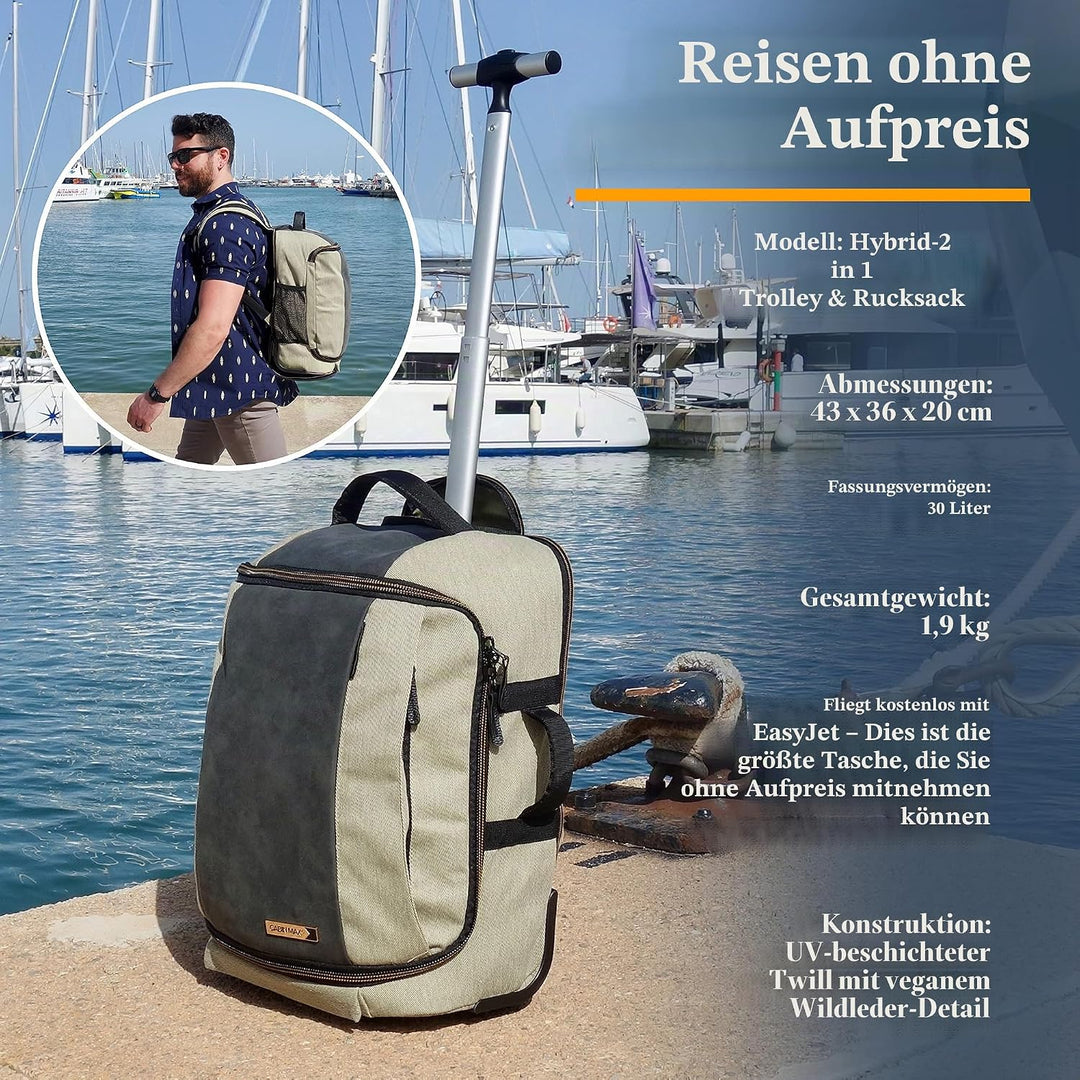 Cabin Max für Easyjet Handgepäck 45x36x20 Rucksack, Reisetasche für unter den Sitz, Handgepäck Tasch