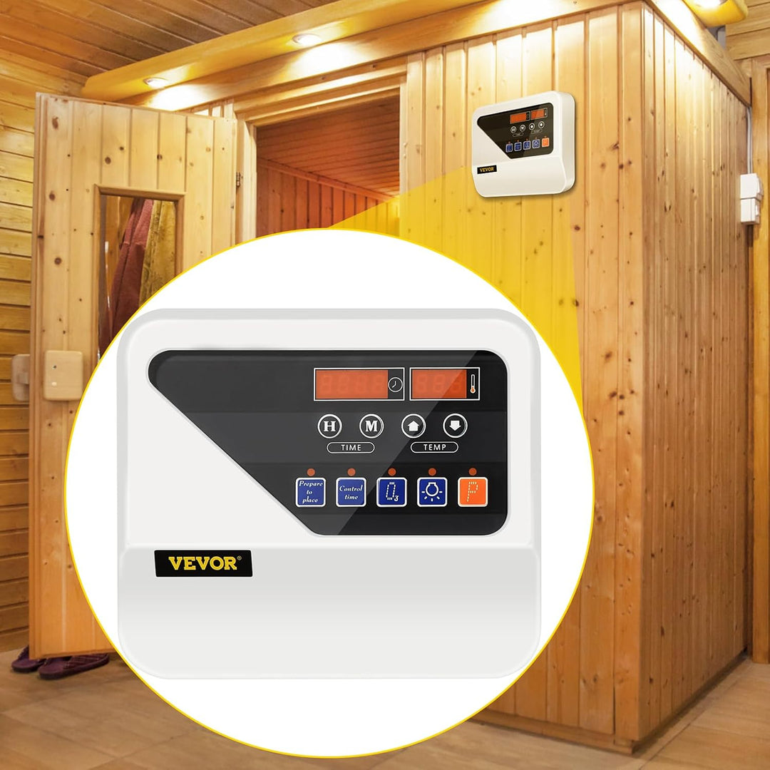 Digitaler Sauna-Steuerung für Saunaofen von 3 bis 9 kW Anzeige digitaler Controller externer Freizei