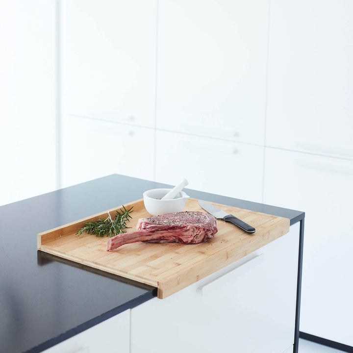 Arbeitsfläche Schneidebrett aus Bambus Holz, Küche zubehör zum Brot, Fleisch, Obst und Gemüse schnei