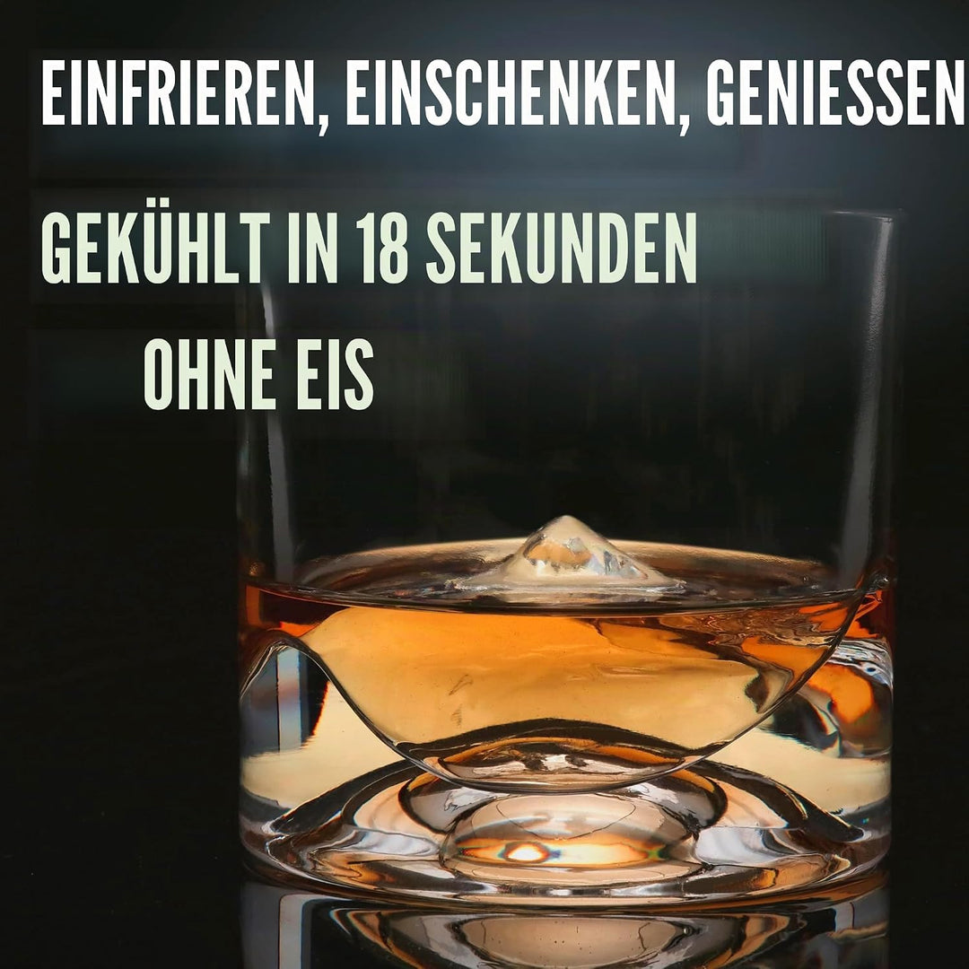 LIITON Exklusiv Whisky Gläser Set Denali 2-teilig aus Kristallglas, Tumblergläser, Geschenke für Män