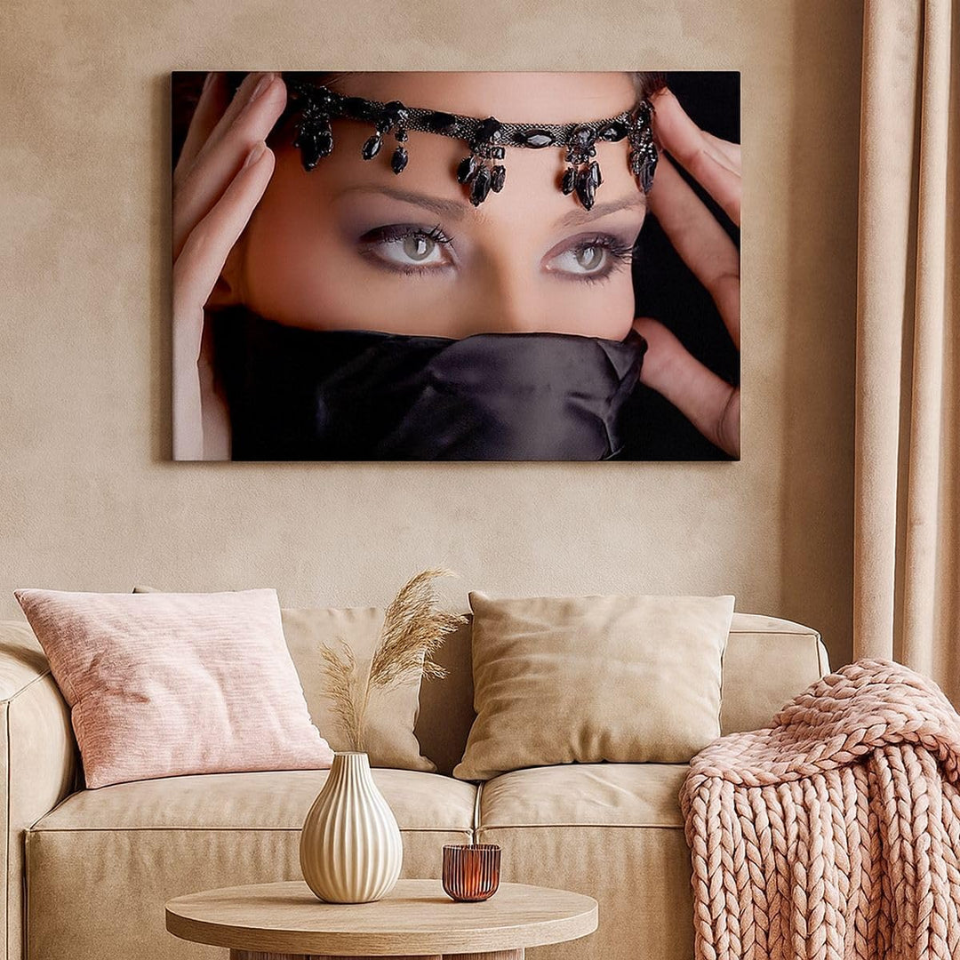 Bilder auf Leinwand 100x70cm Leinwandbild Orient weiblich modell dekoration Gross Wanddeko Bild Schl