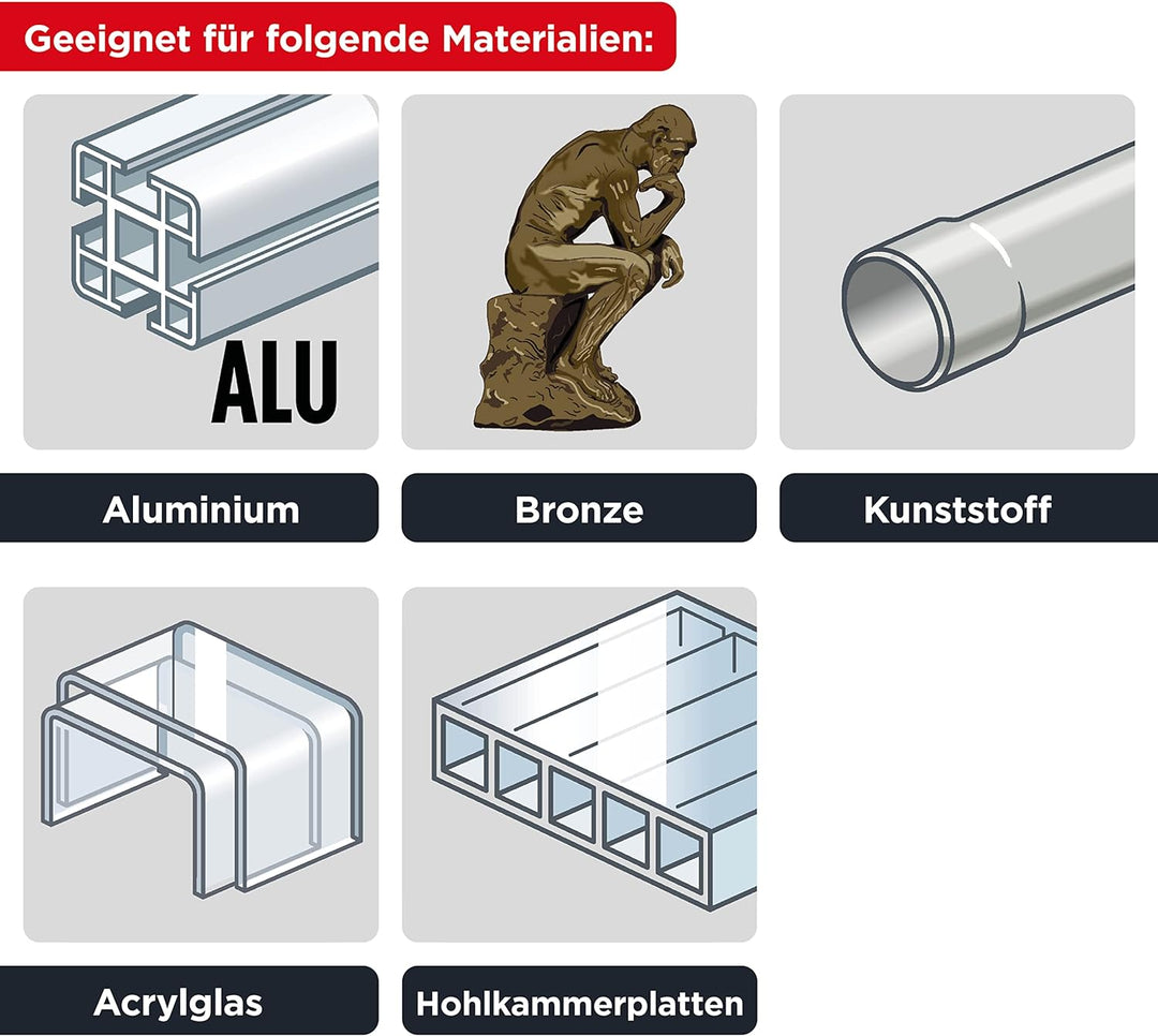 kwb HSS Metallbohrer-Set – Titan Spiralbohrer-Satz in Industrie-Qualität, Werkzeug-Box 19-teilig 19-