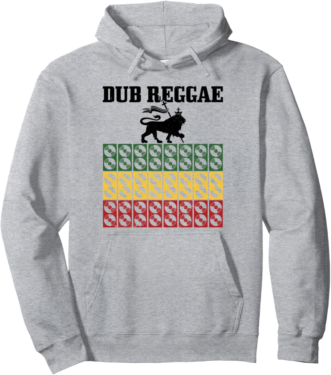 Reggae Sound System Lion of Judah Dub Jamaika Retro Rasta Pullover Hoodie