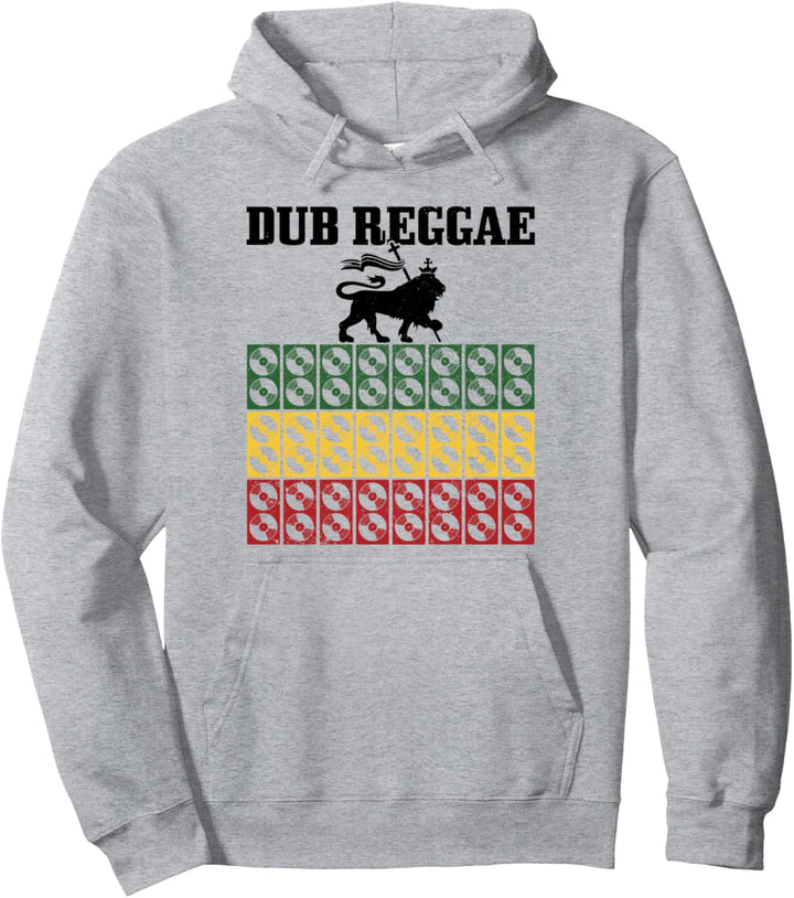 Reggae Sound System Lion of Judah Dub Jamaika Retro Rasta Pullover Hoodie
