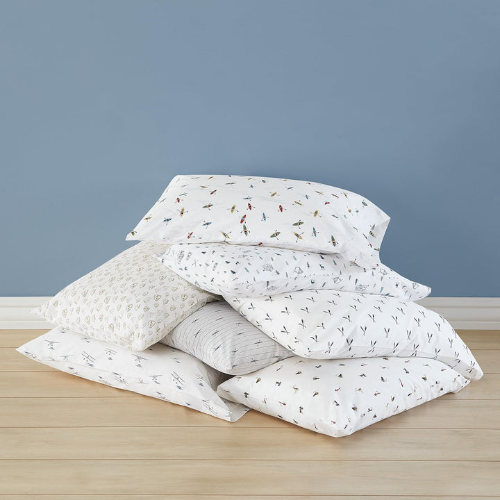 Eddie Bauer - Queen-Size-Bettlaken, Baumwoll-Perkal-Bettwäsche-Set, knackige und Coole Heimdekoratio