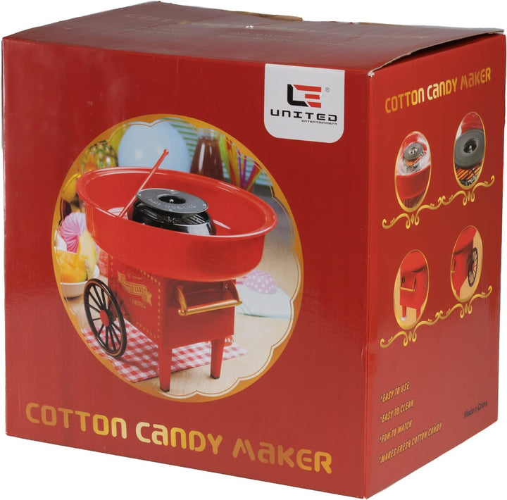 United Entertainment Cotton Candy Maker/Zuckerwattemaschine/Zuckerwatte Maschine - Kunststoff - Rot