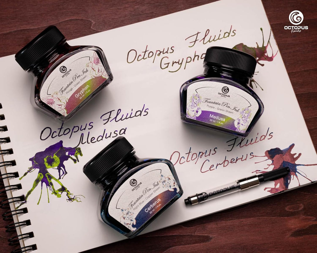 Octopus Fluids Sheen-Tinten Set MYTH mit Konverter, 3 x 30 ml, MYTH