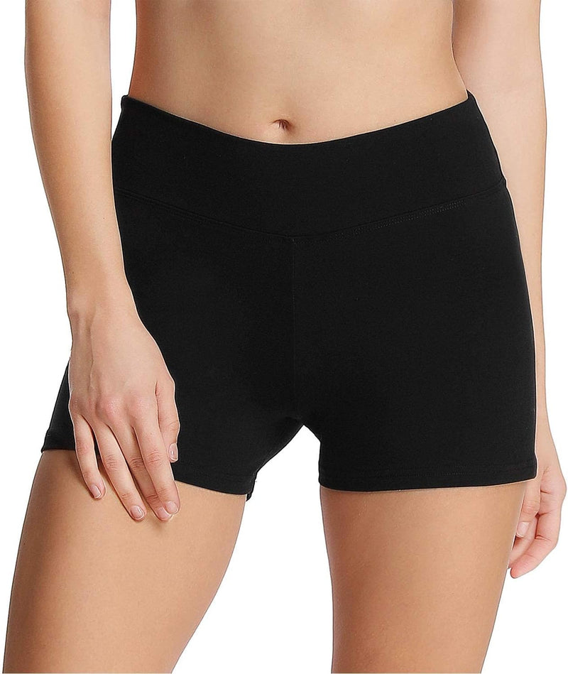 iloveSIA® Damen Shorts Kurze Sporthose Sportshorts Nahtlose Tanzshorts Fitness Yoga Hotpants aus Bau