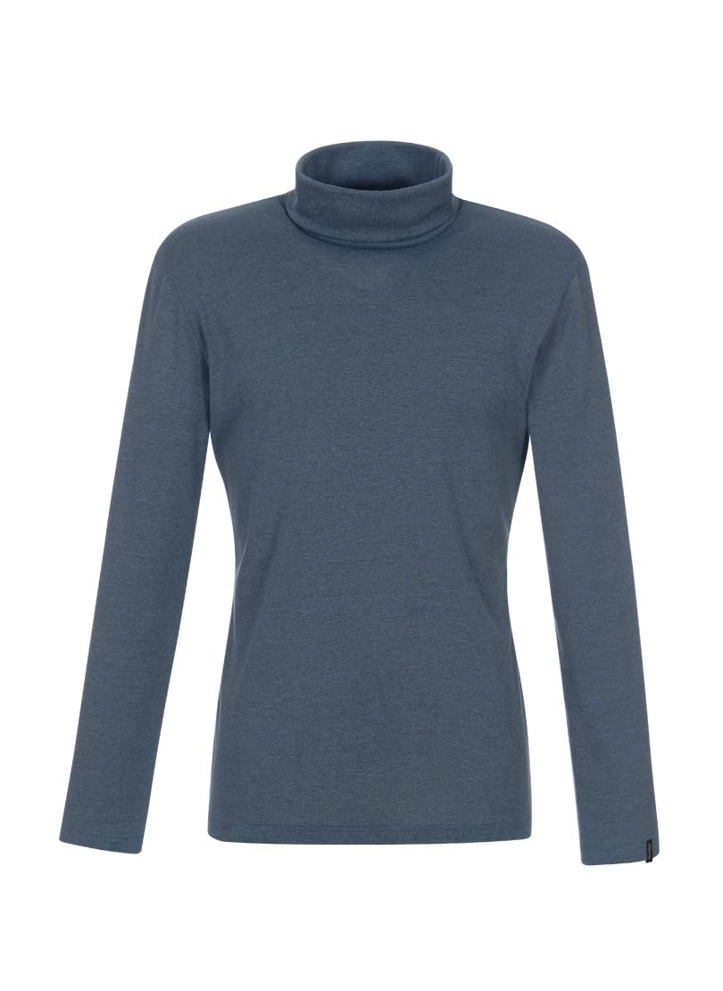 Trigema Damen Rollkragenpullover XS Jeans-melange, XS Jeans-melange