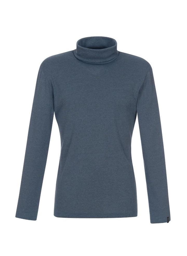 Trigema Damen Rollkragenpullover XS Jeans-melange, XS Jeans-melange