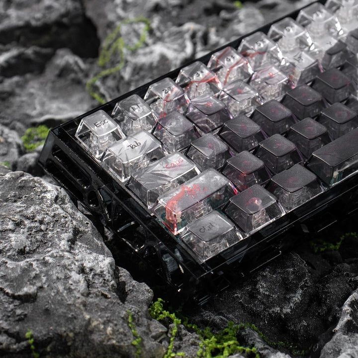60% Mechanische Tastatur Gehäuse Transparentes Tastaturgehäuse Kompatibel mit Wooting60/HM66/Mad60/M