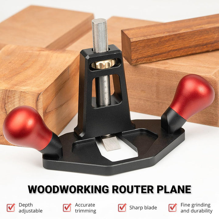 Holzbearbeitungs-Fräshobel mit Anodischer Oxidationsbehandlung, Handhobel für Feines und Präzises Ho