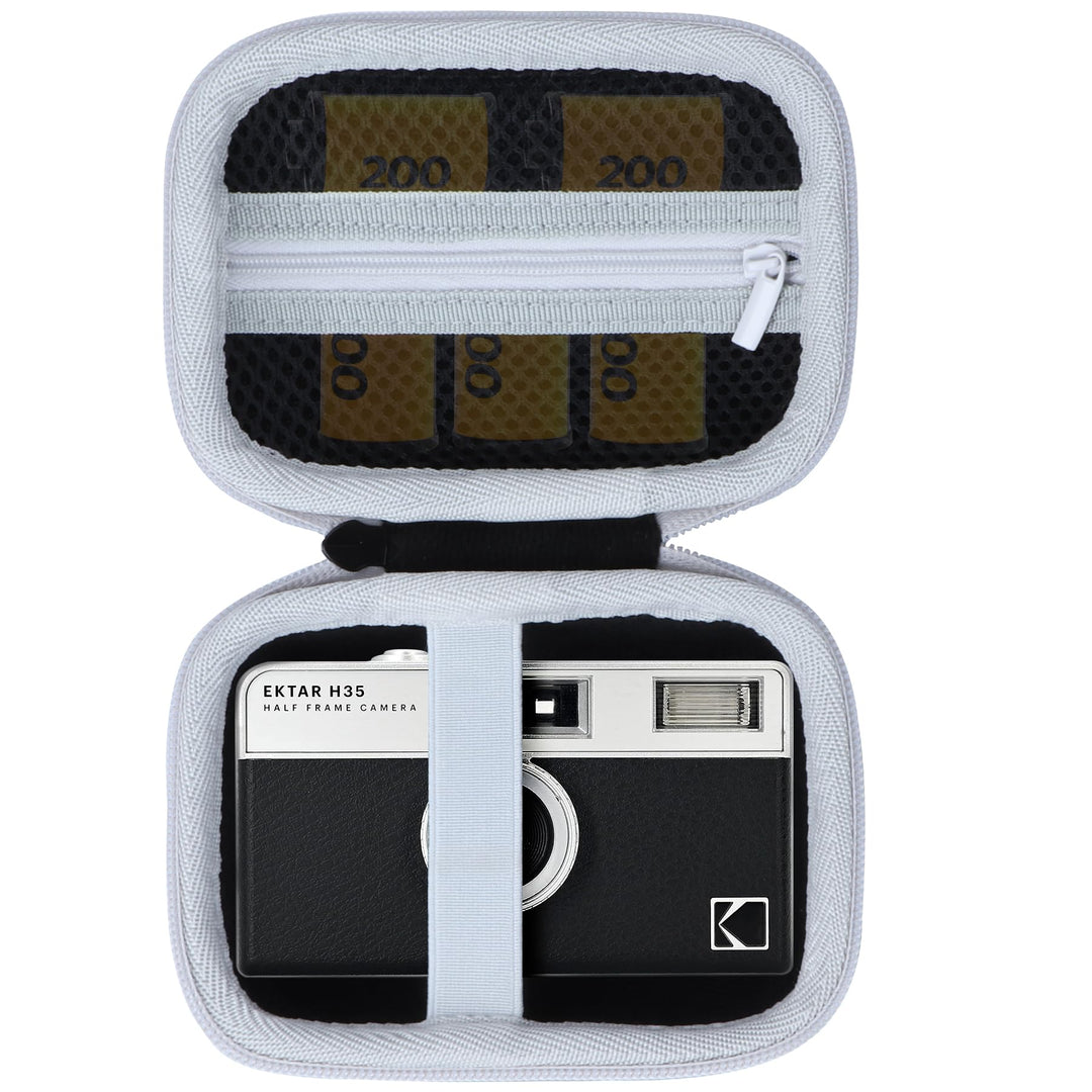 Hart Schutz Hülle Etui für Kodak EKTAR H35/ H35N/ Ultra F9/ M35/ M38 Halbformat-Filmkamera (Schwarz+