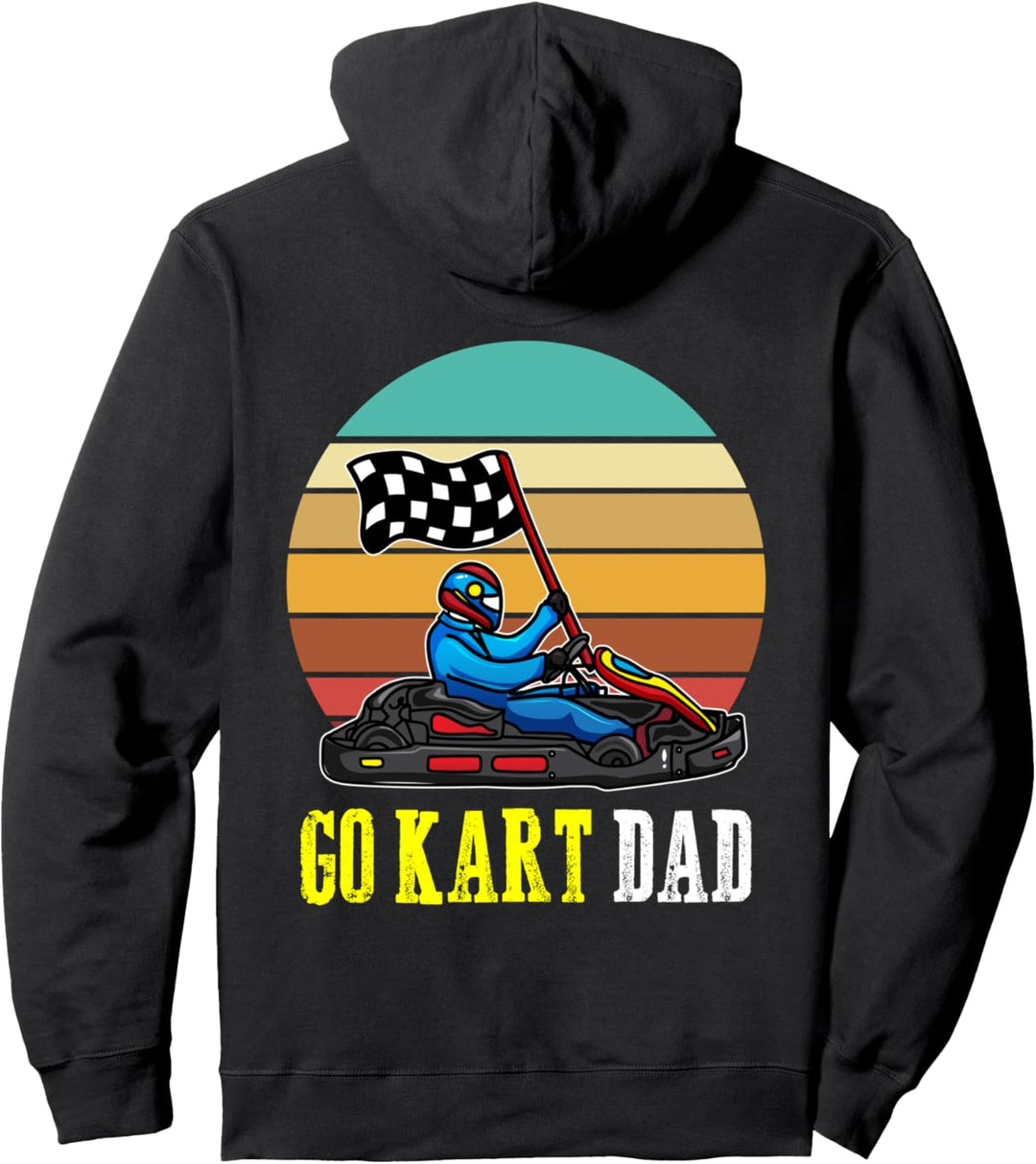 Go Kart Go-Karting Geschenke Papa Vatertag Pullover Hoodie